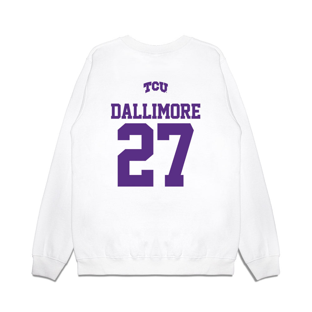 TCU - NCAA Baseball : Brady Dallimore - USA Raglan Premium Crewneck Sweatshirt-1