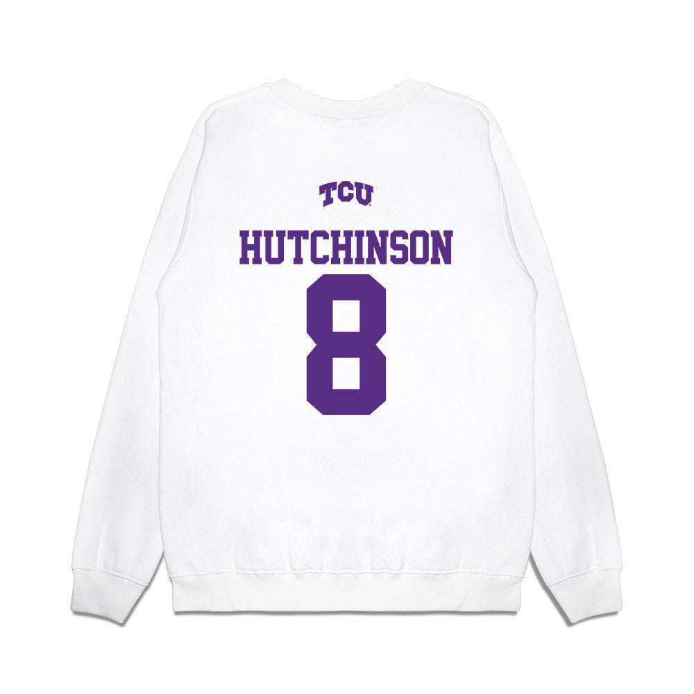 TCU - NCAA Baseball : Lane Hutchinson - USA Raglan Premium Crewneck Sweatshirt-1