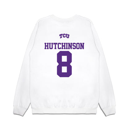 TCU - NCAA Baseball : Lane Hutchinson - USA Raglan Premium Crewneck Sweatshirt-1