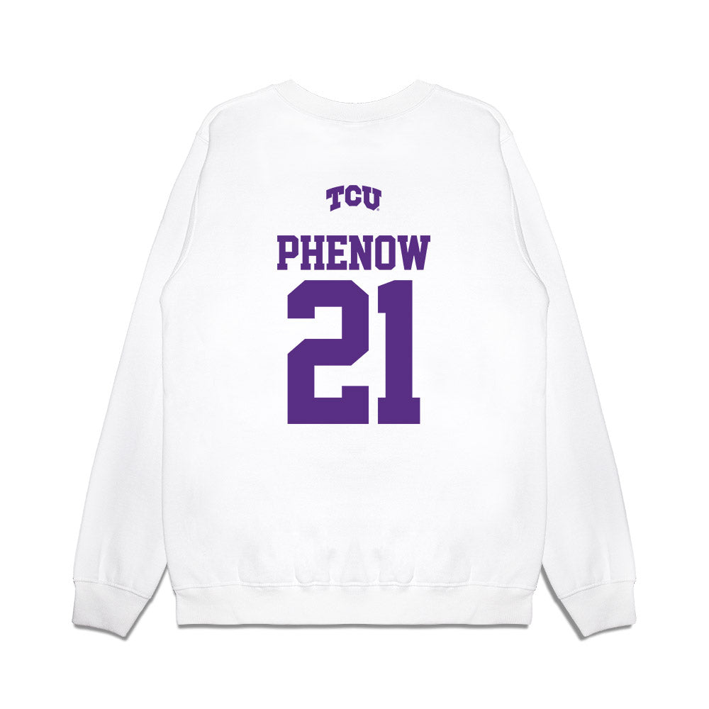 TCU - NCAA Baseball : Tyler Phenow - USA Raglan Premium Crewneck Sweatshirt-1