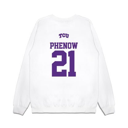 TCU - NCAA Baseball : Tyler Phenow - USA Raglan Premium Crewneck Sweatshirt-1