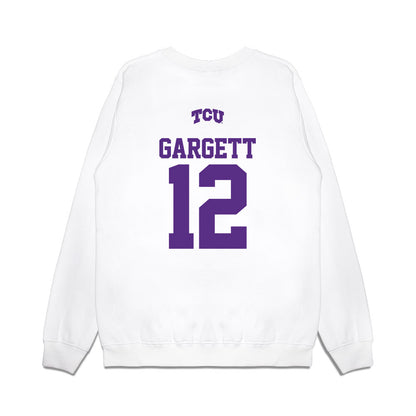 TCU - NCAA Baseball : Kyuss Gargett - USA Raglan Premium Crewneck Sweatshirt-1