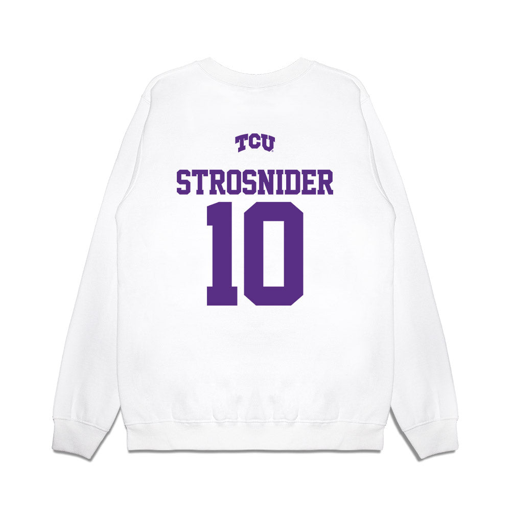 TCU - NCAA Baseball : Sawyer Strosnider - USA Raglan Premium Crewneck Sweatshirt-1