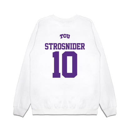 TCU - NCAA Baseball : Sawyer Strosnider - USA Raglan Premium Crewneck Sweatshirt-1