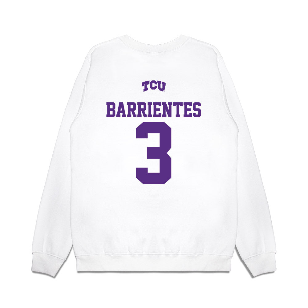 TCU - NCAA Baseball : Aiden Barrientes - USA Raglan Premium Crewneck Sweatshirt-1