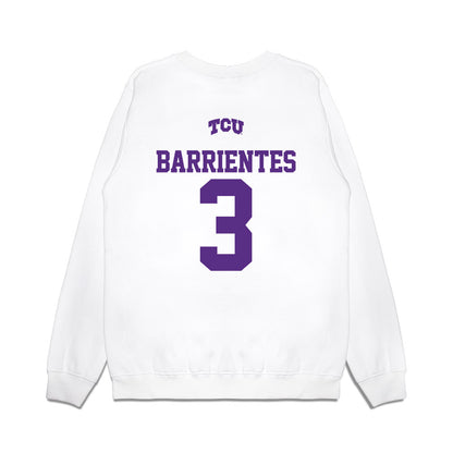TCU - NCAA Baseball : Aiden Barrientes - USA Raglan Premium Crewneck Sweatshirt-1