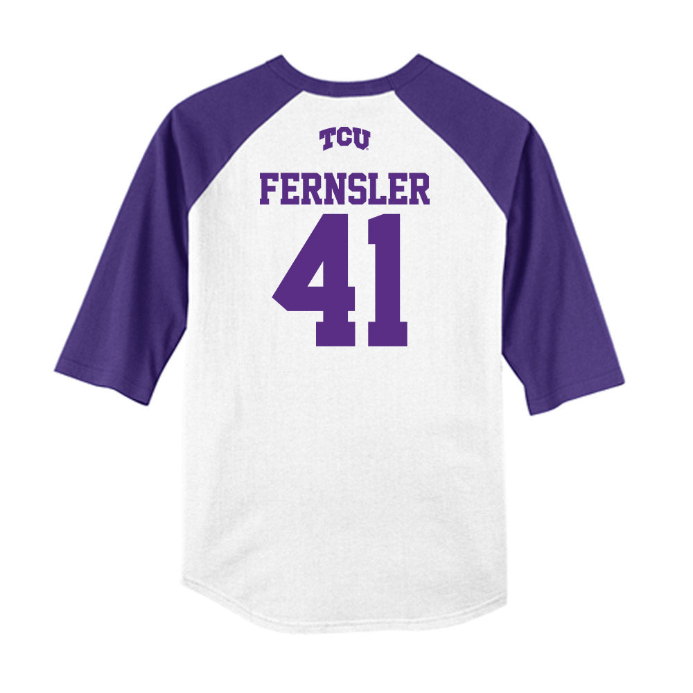 TCU - NCAA Baseball : Uli Fernsler - USA Raglan Raglan Shirt-1