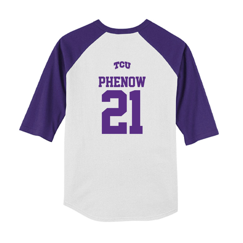 TCU - NCAA Baseball : Tyler Phenow - USA Raglan Youth Raglan T-Shirt-1
