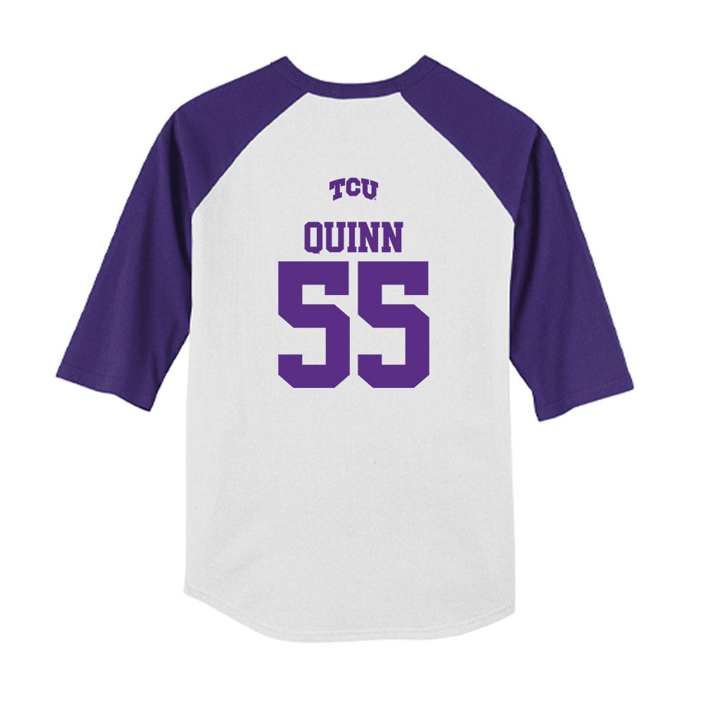 TCU - NCAA Baseball : Walter Quinn - USA Raglan Youth Raglan T-Shirt-1