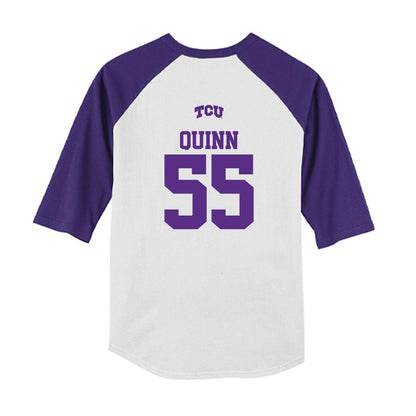 TCU - NCAA Baseball : Walter Quinn - USA Raglan Youth Raglan T-Shirt-1