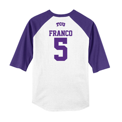 TCU - NCAA Baseball : Lucas Franco - USA Raglan Raglan Shirt-1