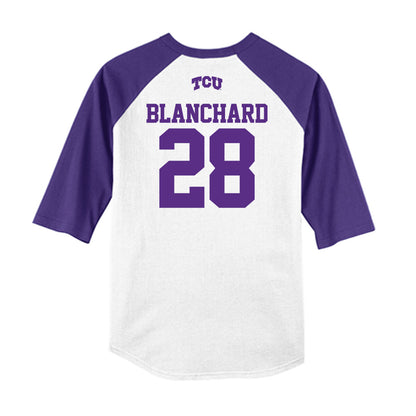 TCU - NCAA Baseball : Colin Blanchard - USA Raglan Raglan Shirt-1
