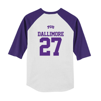 TCU - NCAA Baseball : Brady Dallimore - USA Raglan Youth Raglan T-Shirt-1