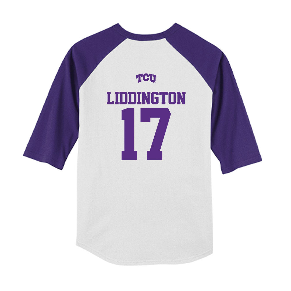 TCU - NCAA Baseball : Rob Liddington - USA Raglan Youth Raglan T-Shirt-1