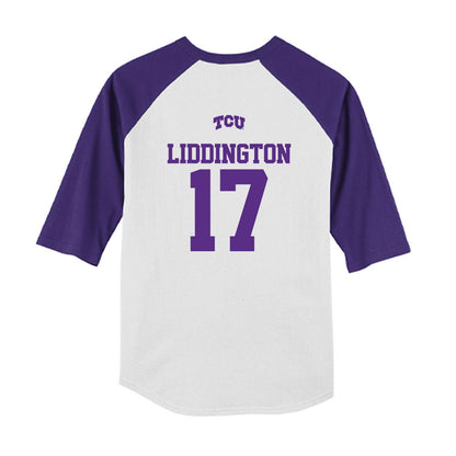 TCU - NCAA Baseball : Rob Liddington - USA Raglan Youth Raglan T-Shirt-1