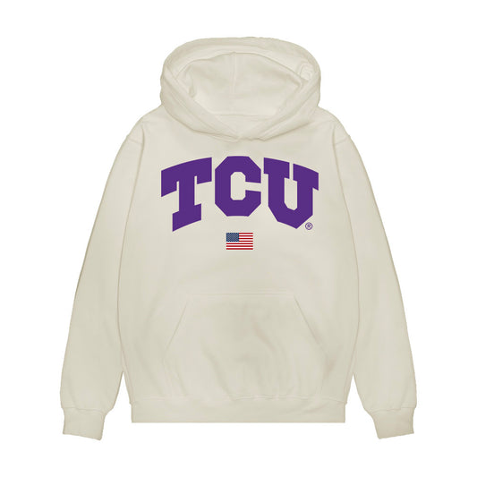 TCU - NCAA Baseball : Brady Dallimore - USA Raglan Premium Hooded Sweatshirt-0