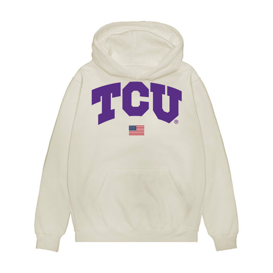 TCU - NCAA Baseball : Kaden Durnin - USA Raglan Premium Hooded Sweatshirt-0