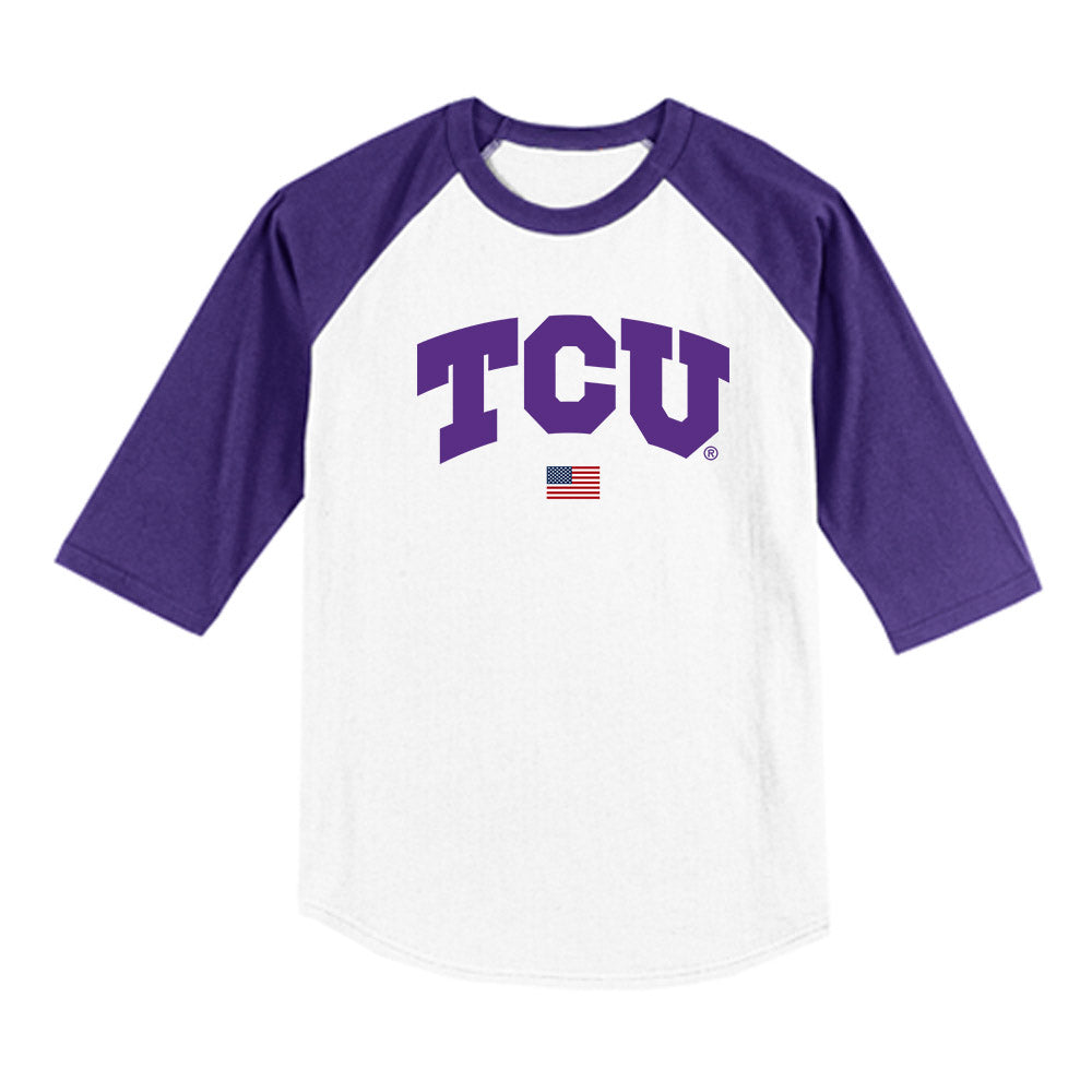 TCU - NCAA Baseball : Tyler Phenow - USA Raglan Raglan Shirt-0
