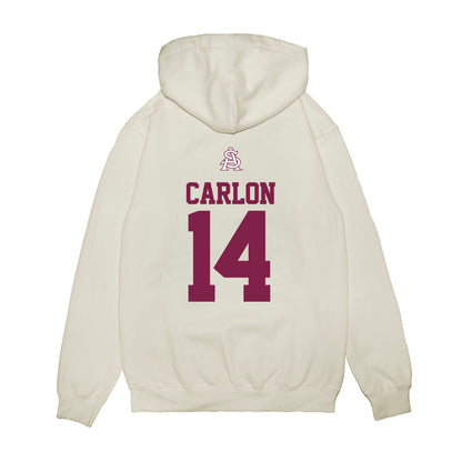 Arizona State - NCAA Baseball : Cole Carlon - USA Raglan Premium Hooded Sweatshirt-1