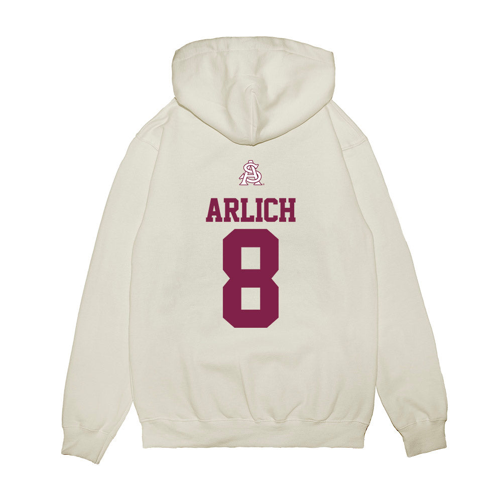 Arizona State - NCAA Baseball : Max Arlich - USA Raglan Premium Hooded Sweatshirt-1