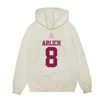 Arizona State - NCAA Baseball : Max Arlich - USA Raglan Premium Hooded Sweatshirt-1
