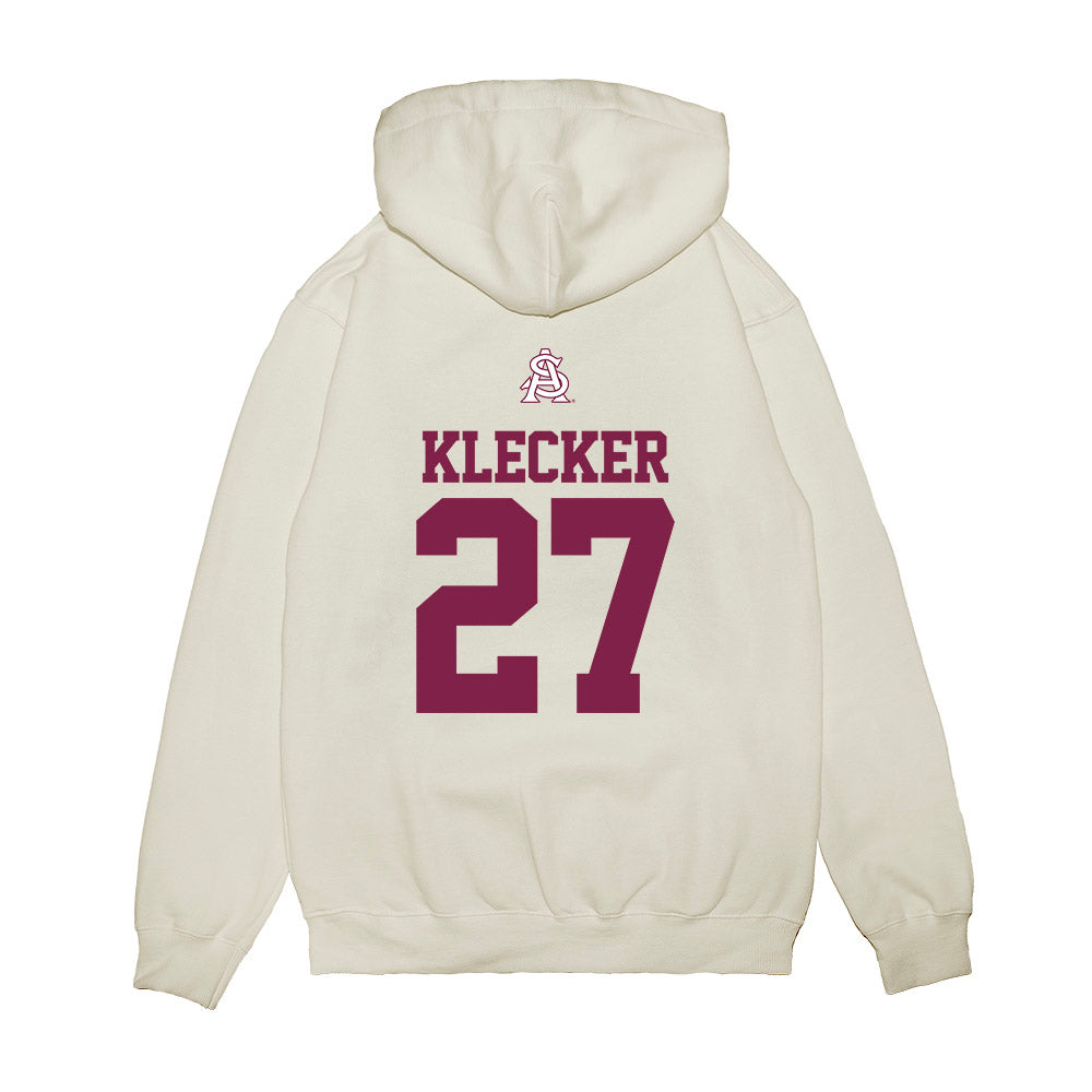 Arizona State - NCAA Baseball : Kole Klecker - USA Raglan Premium Hooded Sweatshirt-1