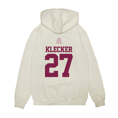 Arizona State - NCAA Baseball : Kole Klecker - USA Raglan Premium Hooded Sweatshirt-1