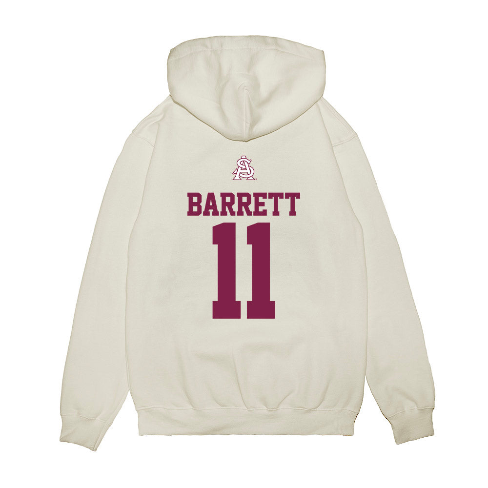 Arizona State - NCAA Baseball : Easton Barrett - USA Raglan Premium Hooded Sweatshirt-1