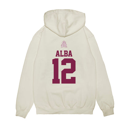Arizona State - NCAA Baseball : Jaden Alba - USA Raglan Premium Hooded Sweatshirt-1