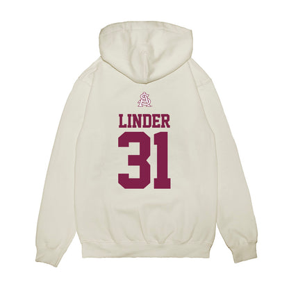 Arizona State - NCAA Baseball : Colin Linder - USA Raglan Premium Hooded Sweatshirt-1