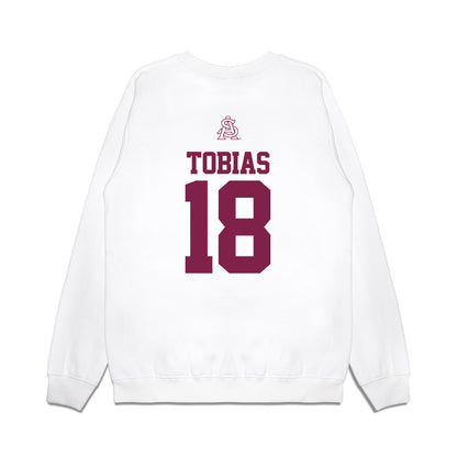 Arizona State - NCAA Baseball : Jacob Tobias - USA Raglan Premium Crewneck Sweatshirt-1