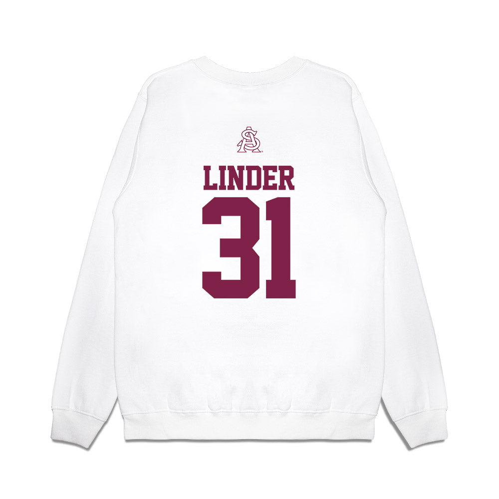 Arizona State - NCAA Baseball : Colin Linder - USA Raglan Premium Crewneck Sweatshirt-1