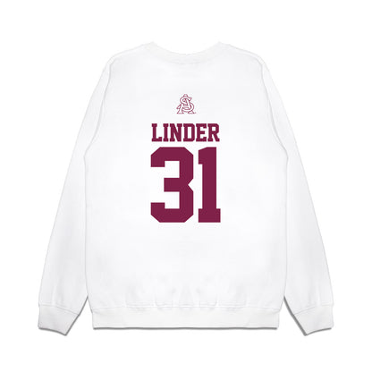 Arizona State - NCAA Baseball : Colin Linder - USA Raglan Premium Crewneck Sweatshirt-1
