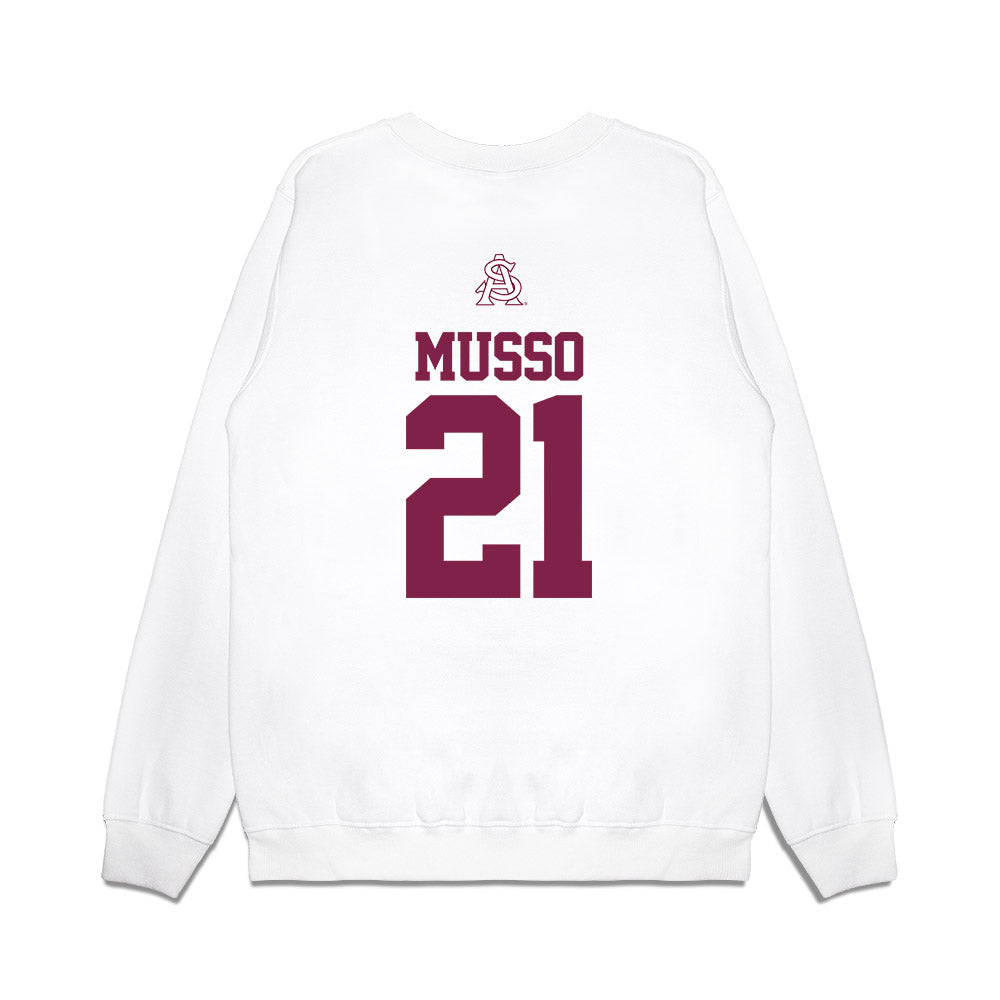 Arizona State - NCAA Baseball : Austin Musso - USA Raglan Premium Crewneck Sweatshirt-1