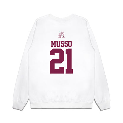 Arizona State - NCAA Baseball : Austin Musso - USA Raglan Premium Crewneck Sweatshirt-1