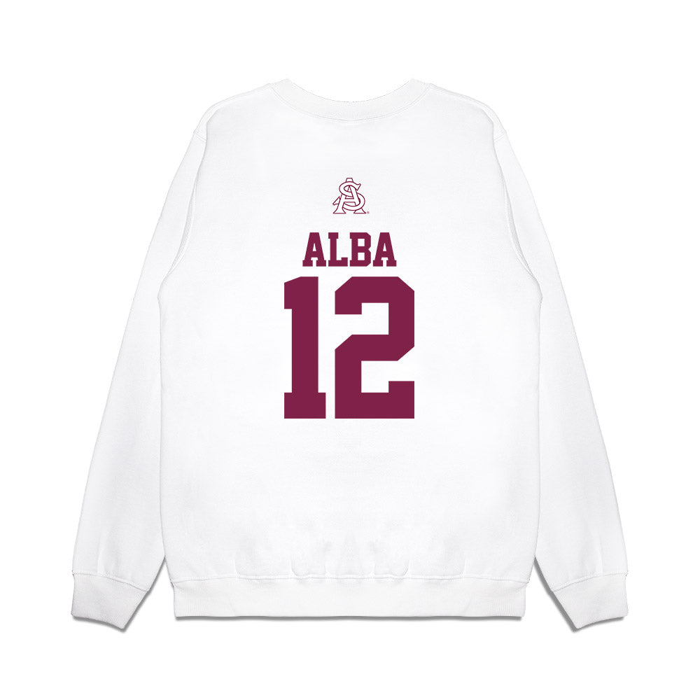 Arizona State - NCAA Baseball : Jaden Alba - USA Raglan Premium Crewneck Sweatshirt-1