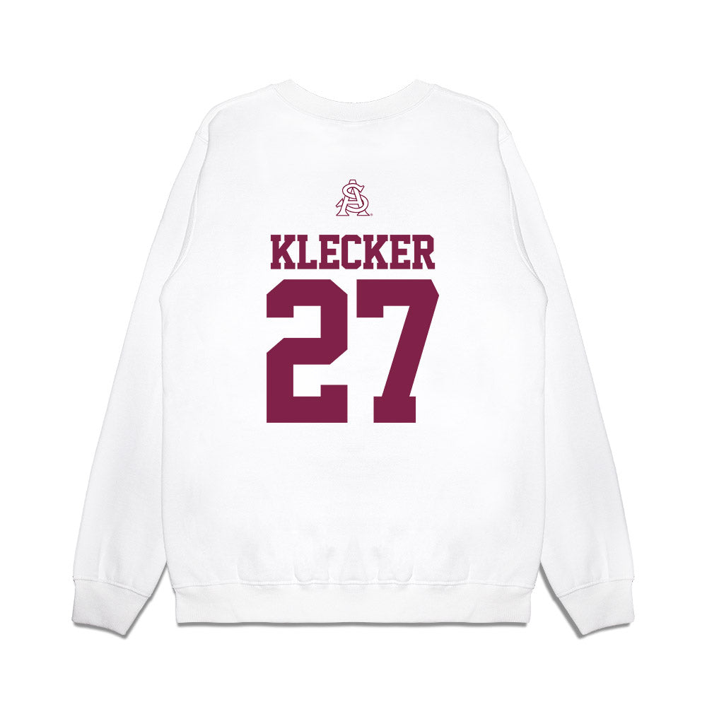 Arizona State - NCAA Baseball : Kole Klecker - USA Raglan Premium Crewneck Sweatshirt-1
