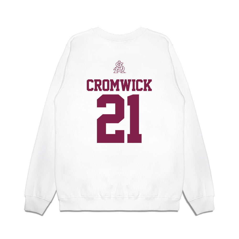 Arizona State - NCAA Baseball : Josiah Cromwick - USA Raglan Premium Crewneck Sweatshirt-1