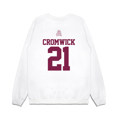 Arizona State - NCAA Baseball : Josiah Cromwick - USA Raglan Premium Crewneck Sweatshirt-1