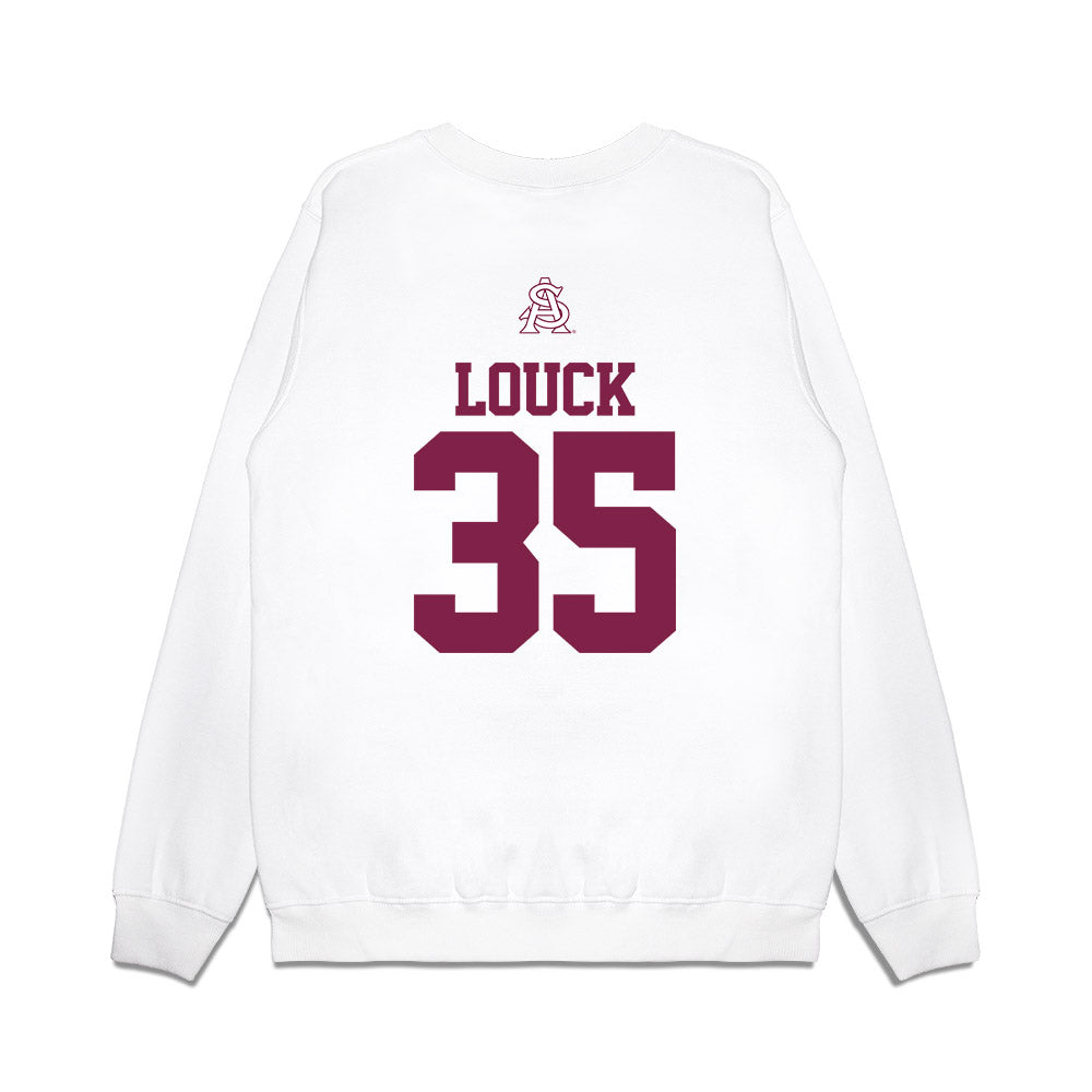Arizona State - NCAA Baseball : Brady Louck - USA Raglan Premium Crewneck Sweatshirt-1