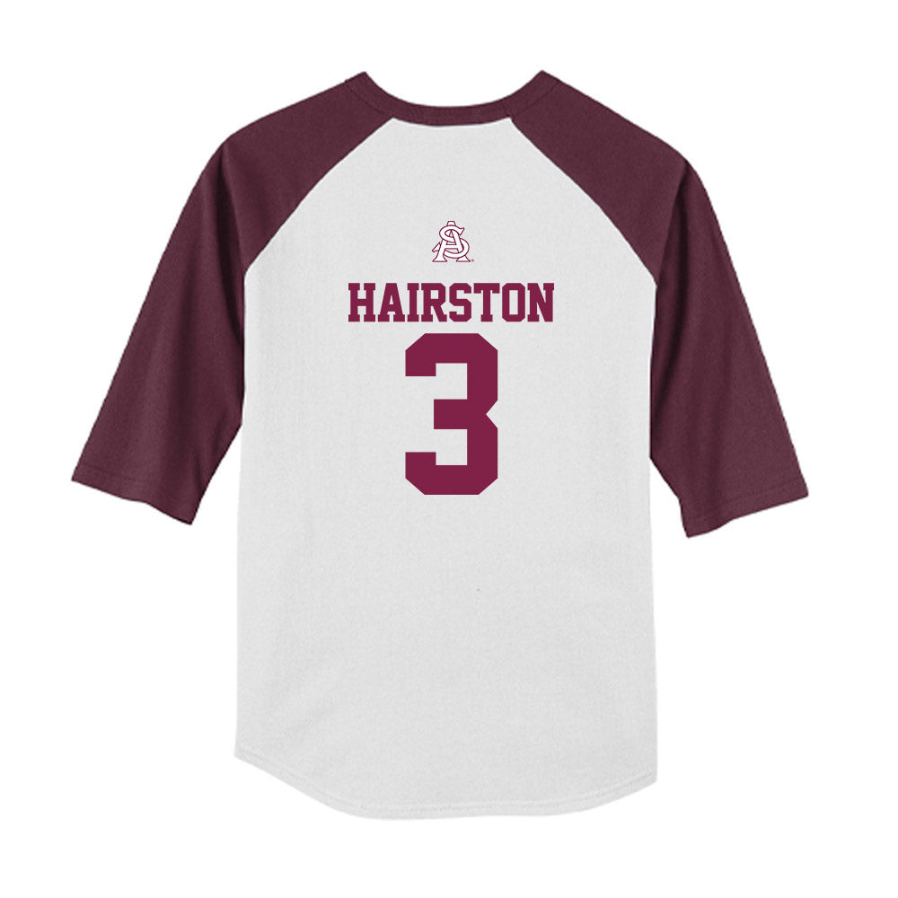 Arizona State - NCAA Baseball : Landon Hairston - USA Raglan Youth Raglan T-Shirt-1