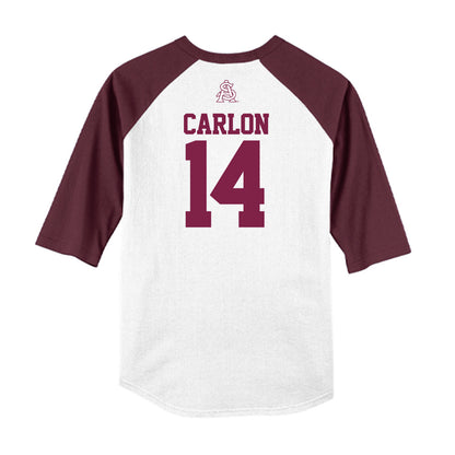 Arizona State - NCAA Baseball : Cole Carlon - USA Raglan Raglan Shirt-1