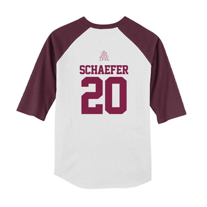 Arizona State - NCAA Baseball : Derek Schaefer - USA Raglan Youth Raglan T-Shirt-1