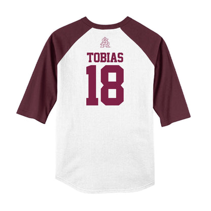 Arizona State - NCAA Baseball : Jacob Tobias - USA Raglan Raglan Shirt-1