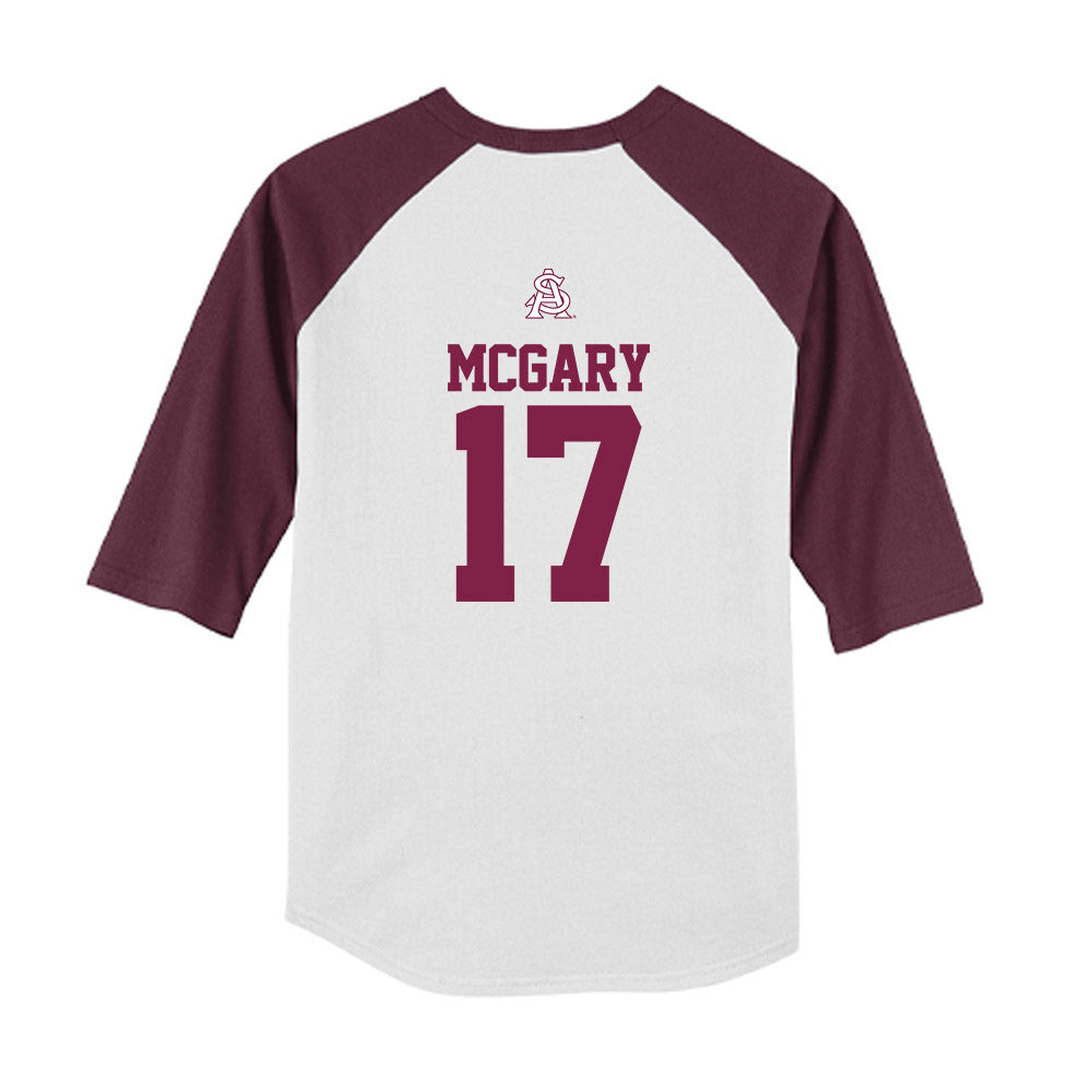 Arizona State - NCAA Baseball : Ky McGary - USA Raglan Youth Raglan T-Shirt-1