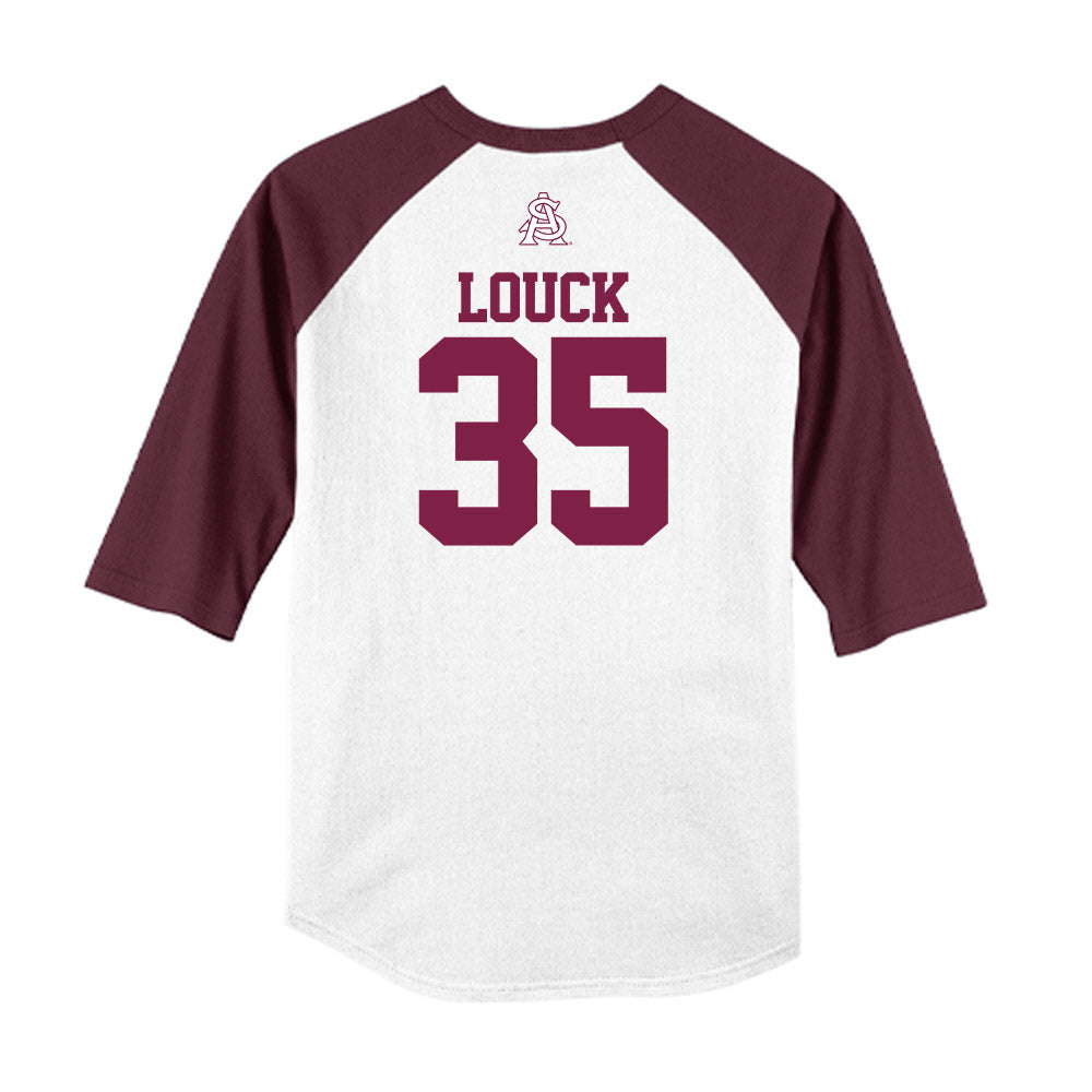 Arizona State - NCAA Baseball : Brady Louck - USA Raglan Raglan Shirt-1