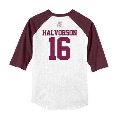 Arizona State - NCAA Baseball : Wyatt Halvorson - USA Raglan Raglan Shirt-1