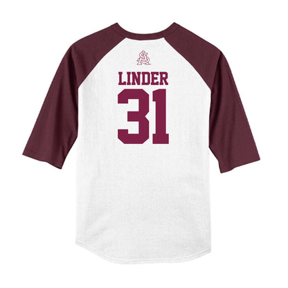 Arizona State - NCAA Baseball : Colin Linder - USA Raglan Raglan Shirt-1