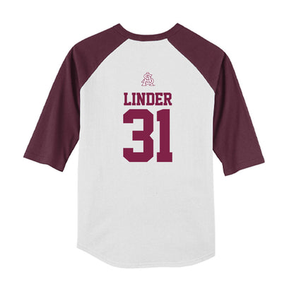 Arizona State - NCAA Baseball : Colin Linder - USA Raglan Youth Raglan T-Shirt-1