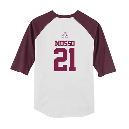 Arizona State - NCAA Baseball : Austin Musso - USA Raglan Youth Raglan T-Shirt-1